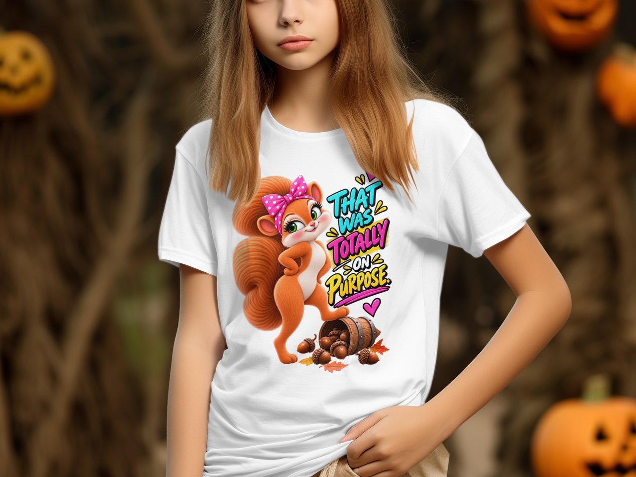 Totally On Purpose Sally the Squirrel Tee