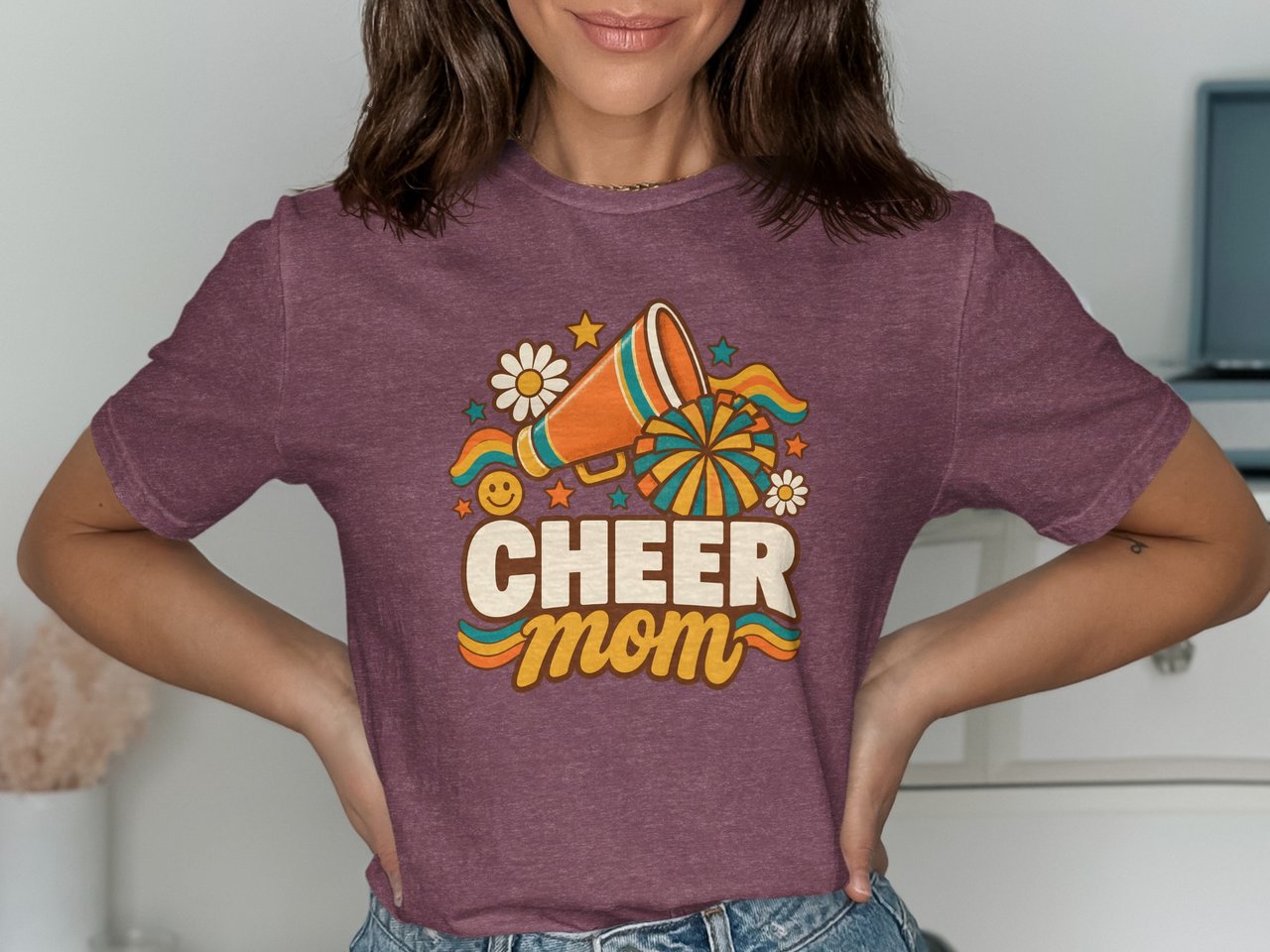 Retro Cheer Mom Tee