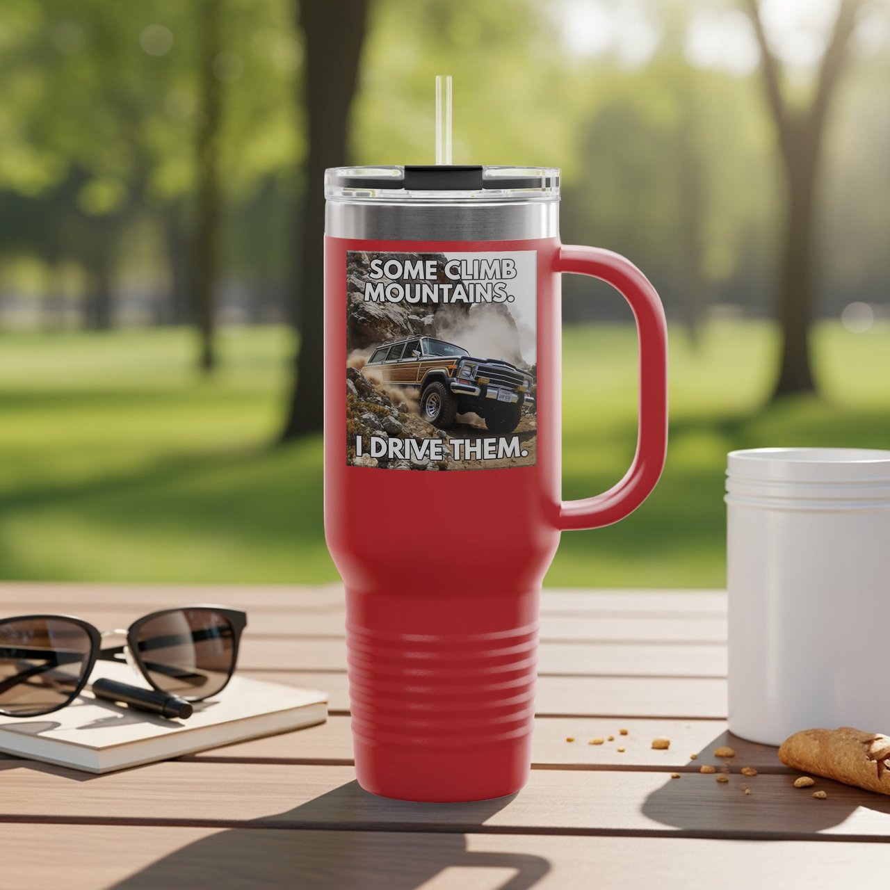 Grand Wagoneer Tumbler, The Waggy, Off Roading Tumbler, Classic Car Tumbler, Car Lover Gift, Petralla Cars Tumbler