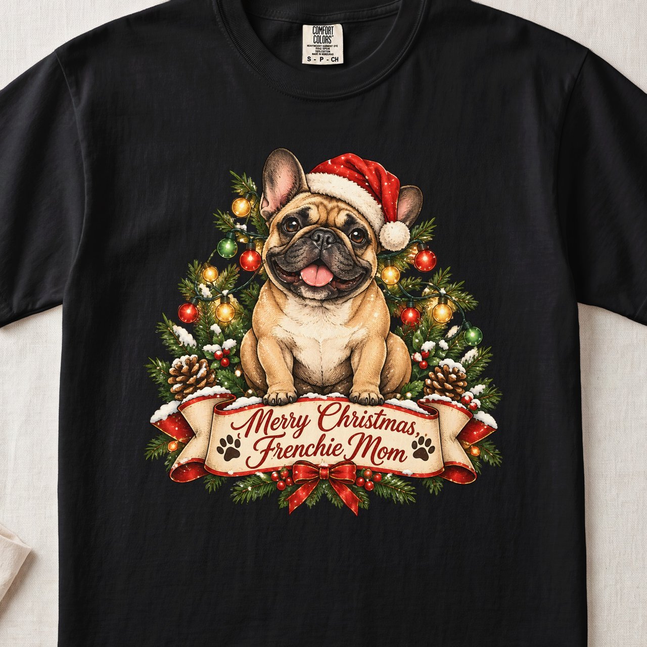 Merry Christmas Frenchie Mom Shirt – French Bulldog Holiday Tee