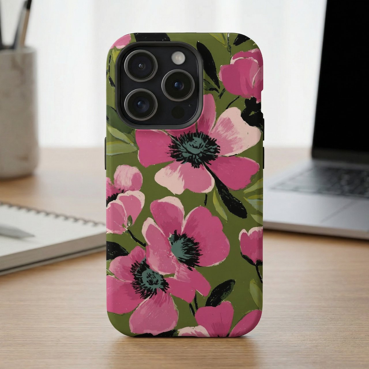 Pink Botanical MagSafe® Phone Case