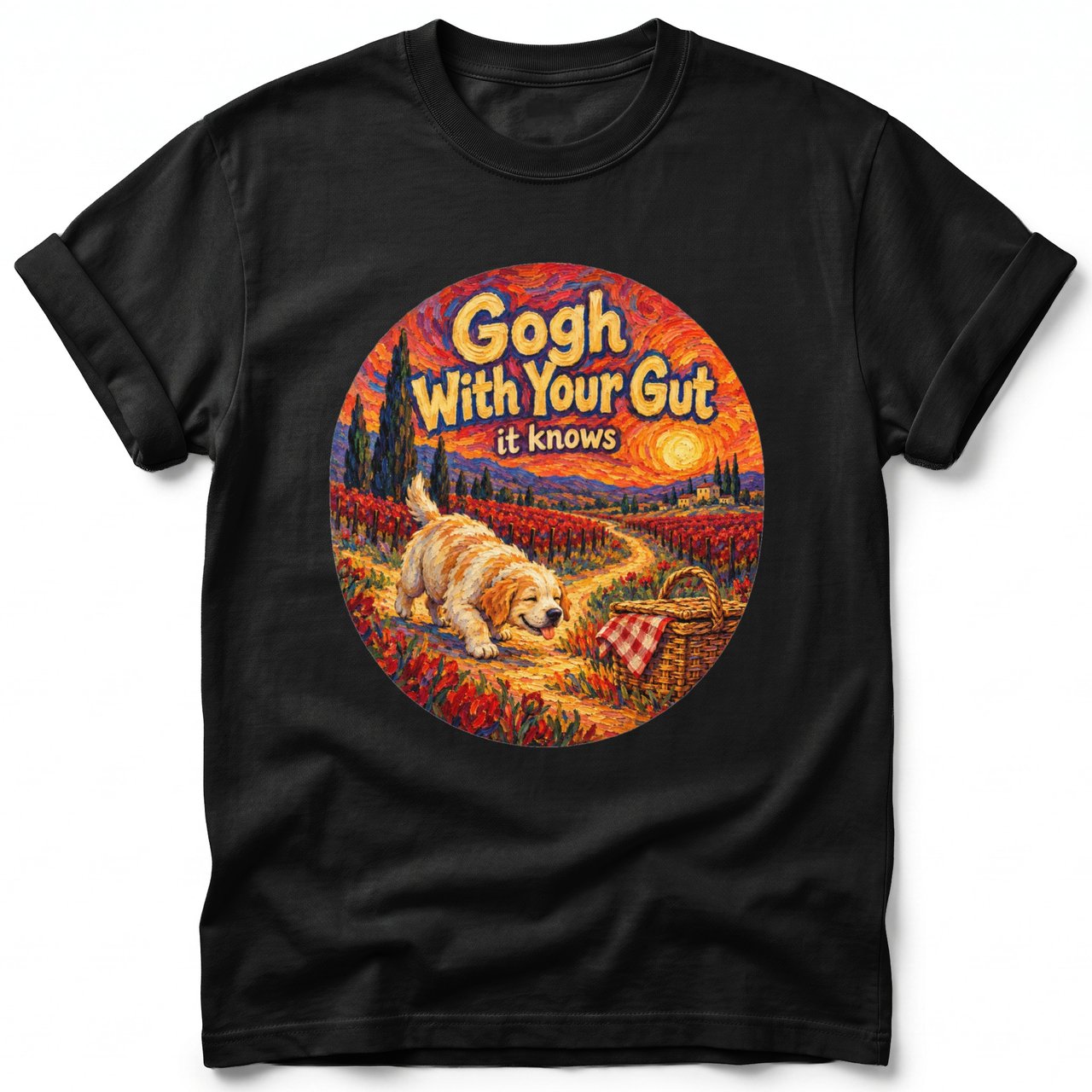 Gogh With Your Gut ~ Comfort Colors Premium Tee