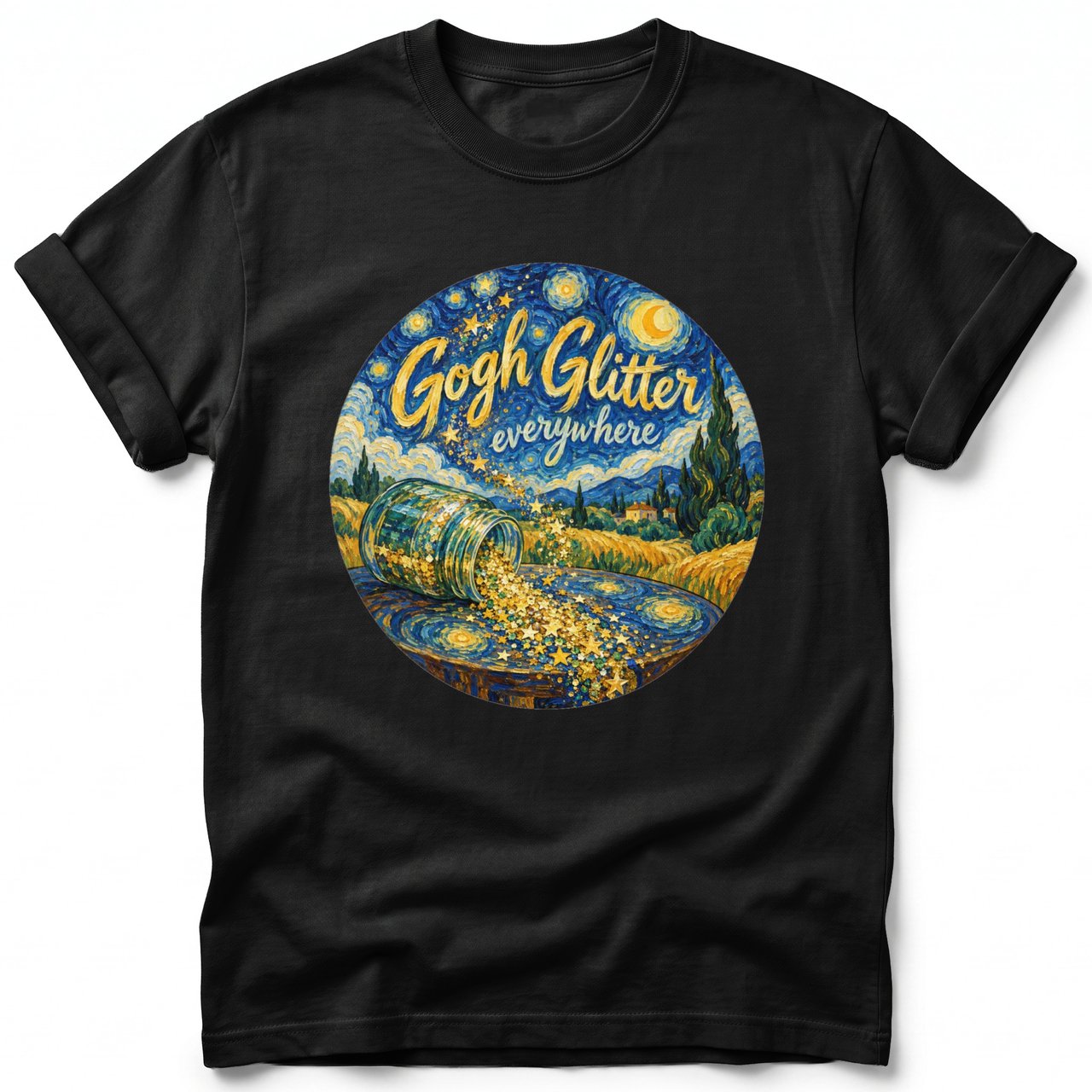 Gogh Glitter ~ Comfort Colors Premium Tee
