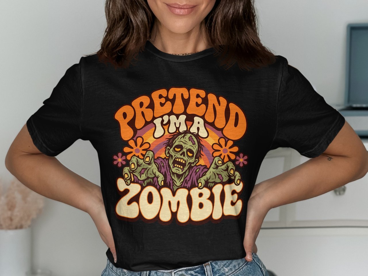 Pretend I'm a Zombie Tee or Sweatshirt