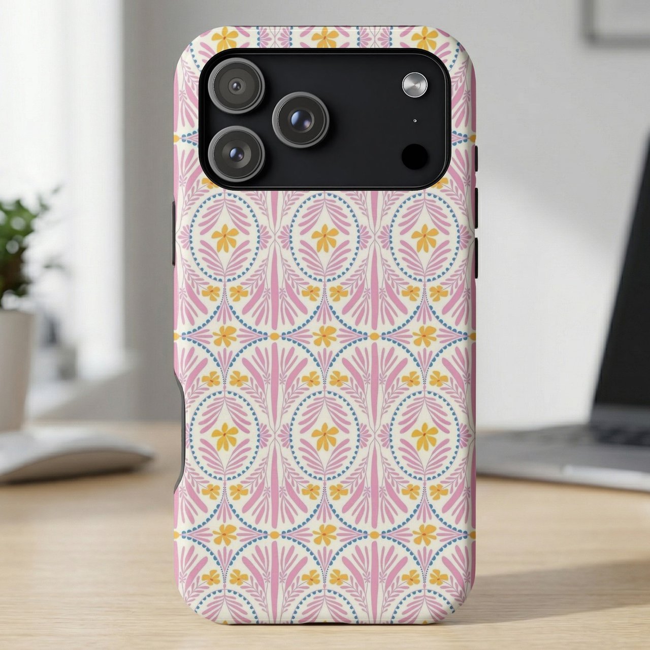 Pastel Folk Floral MagSafe® Phone Case