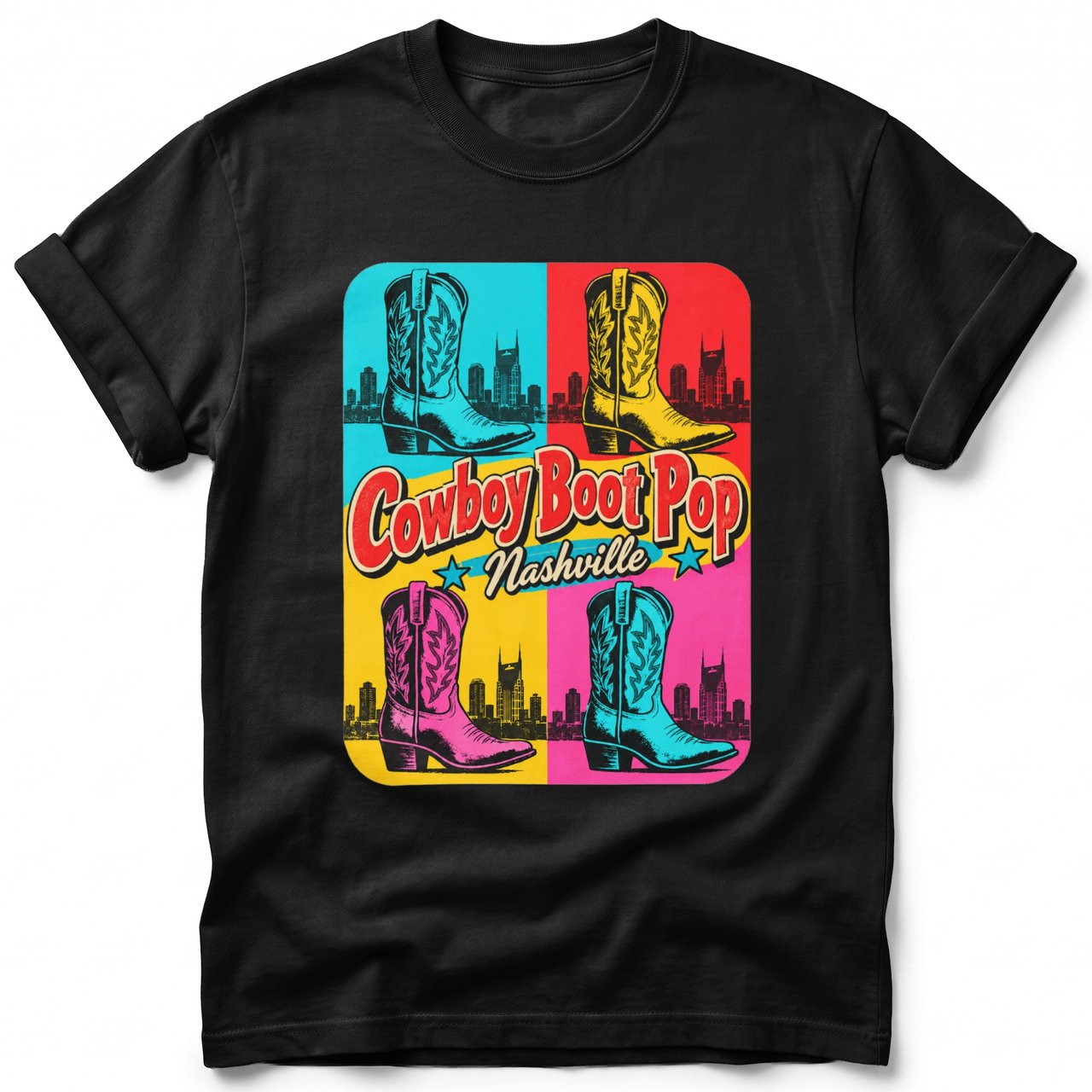 Cowboy Boot Pop ~ Comfort Colors Premium Tee