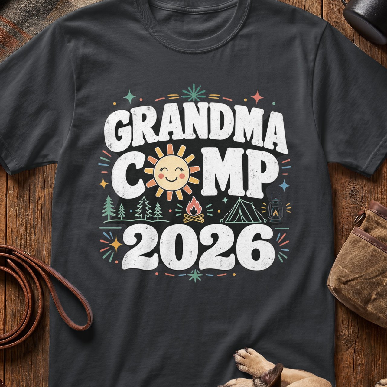 Grandma Camp 2026 Fun Times Tee