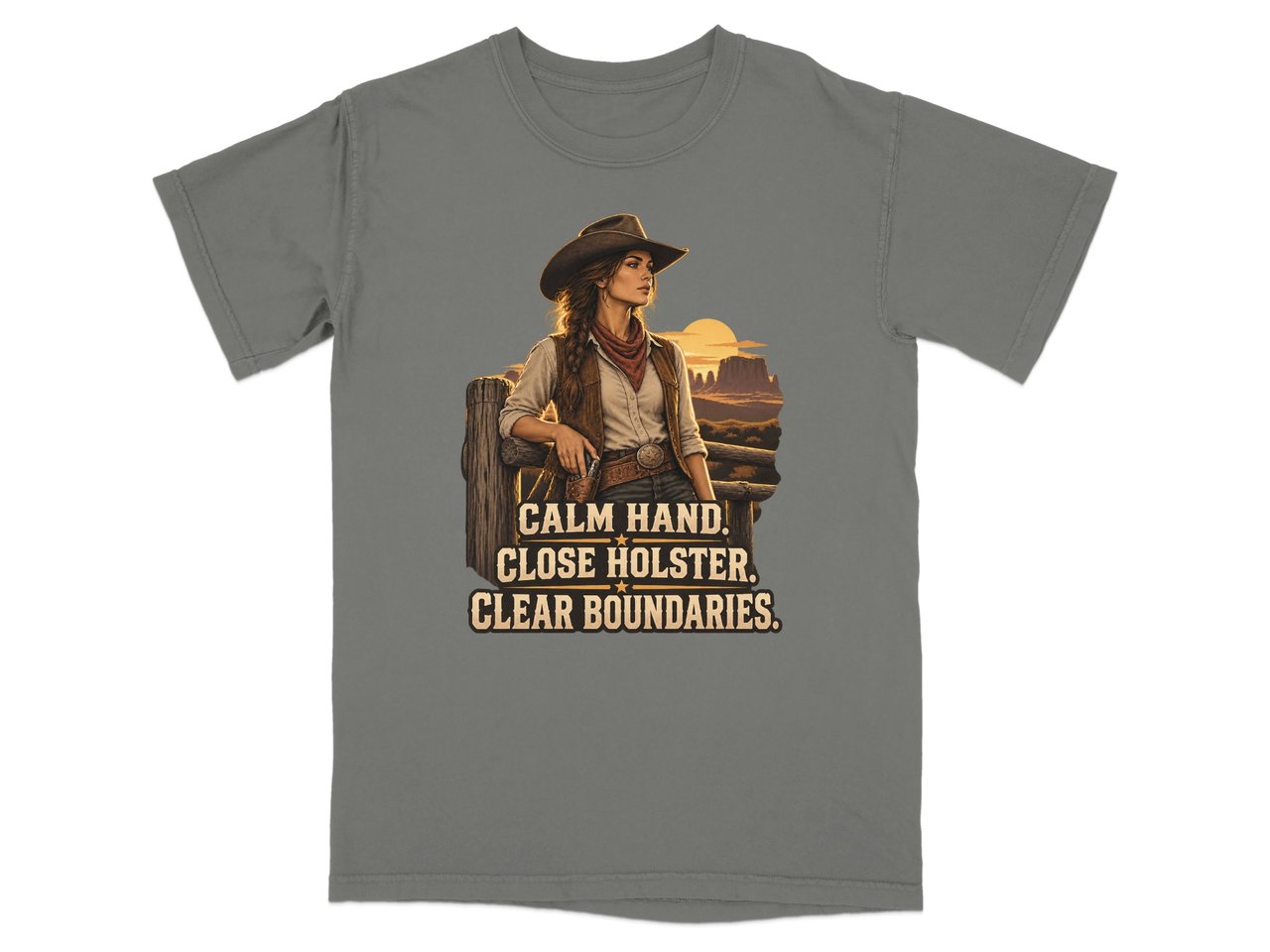 Clear Boundaries Cowgirl Tee