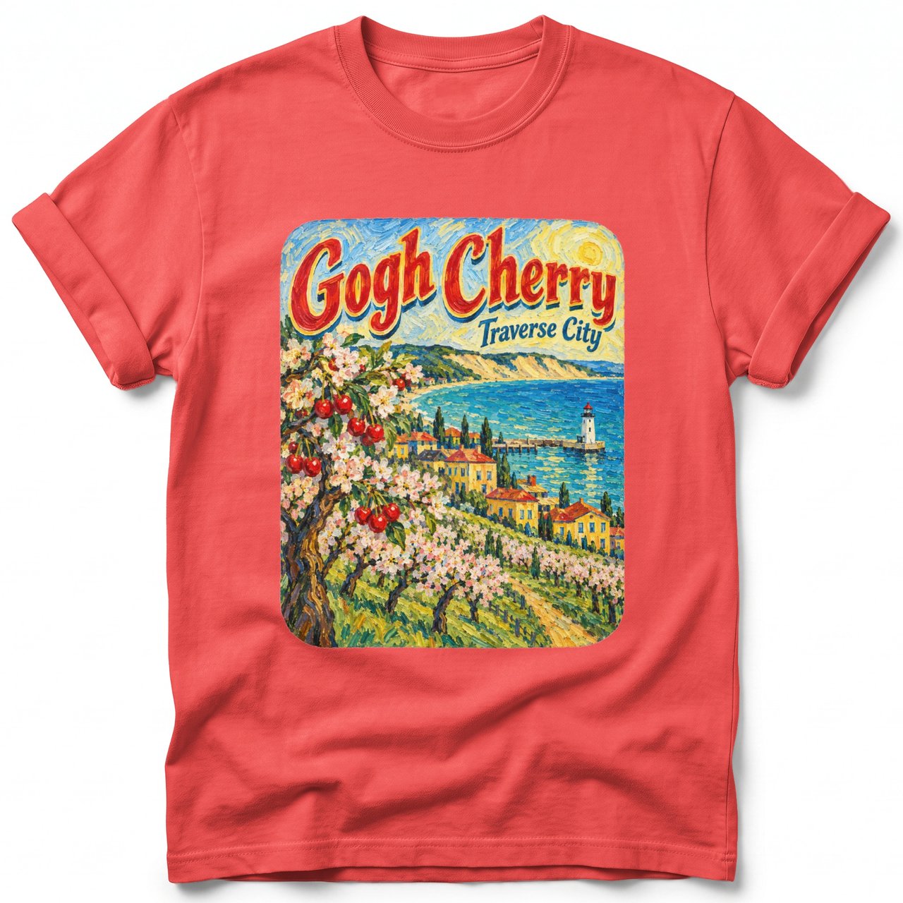 Gogh Cherry ~ Comfort Colors Premium Tee