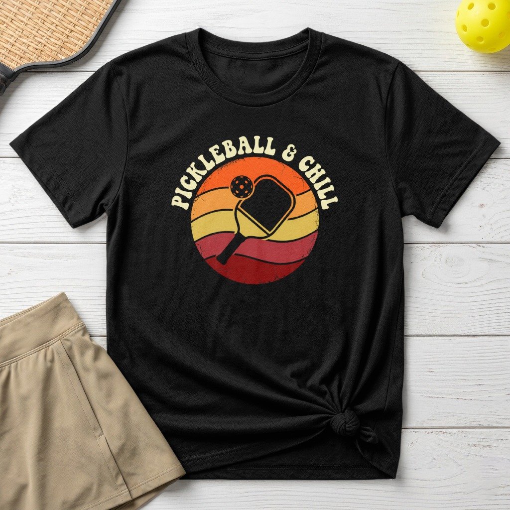 Pickleball & Chill Retro T-Shirt