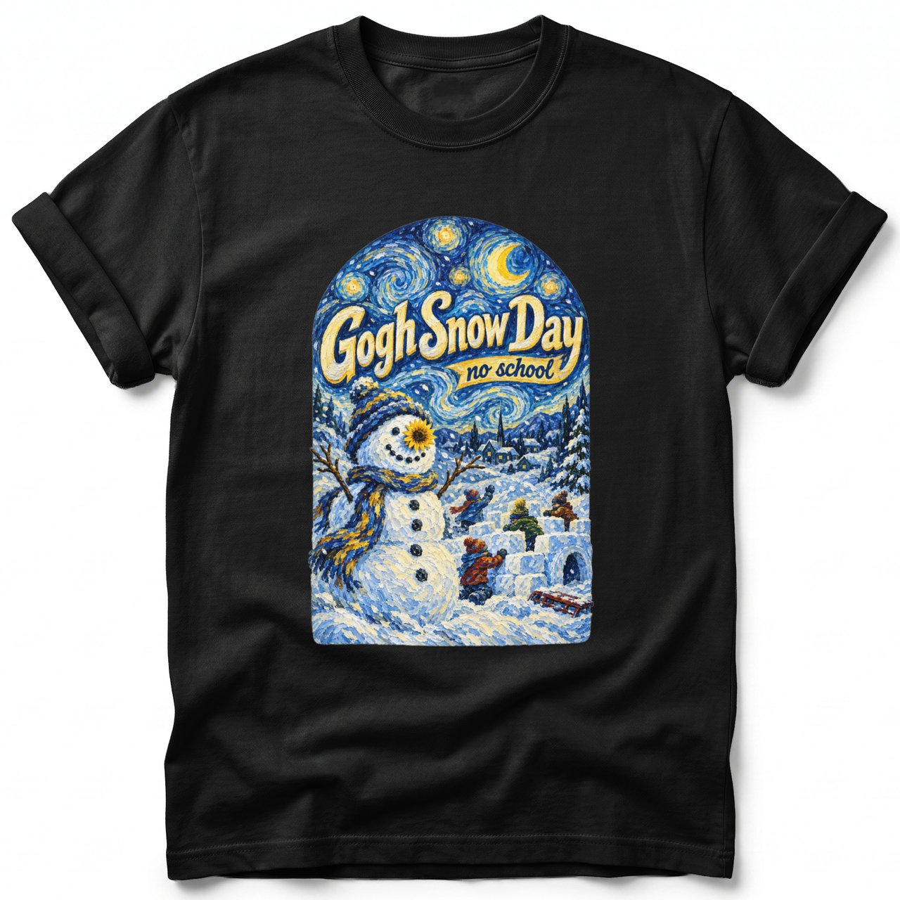 Gogh Snow Day ~ Comfort Colors Premium Tee