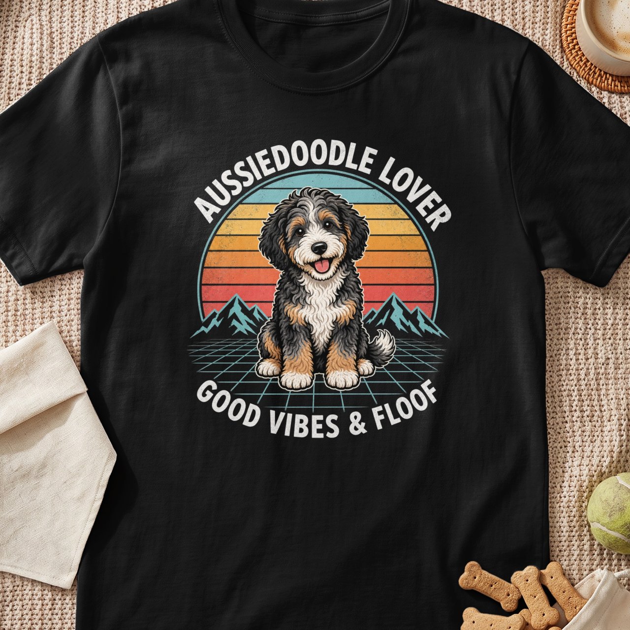 Aussiedoodle Lover Good Vibes T-Shirt