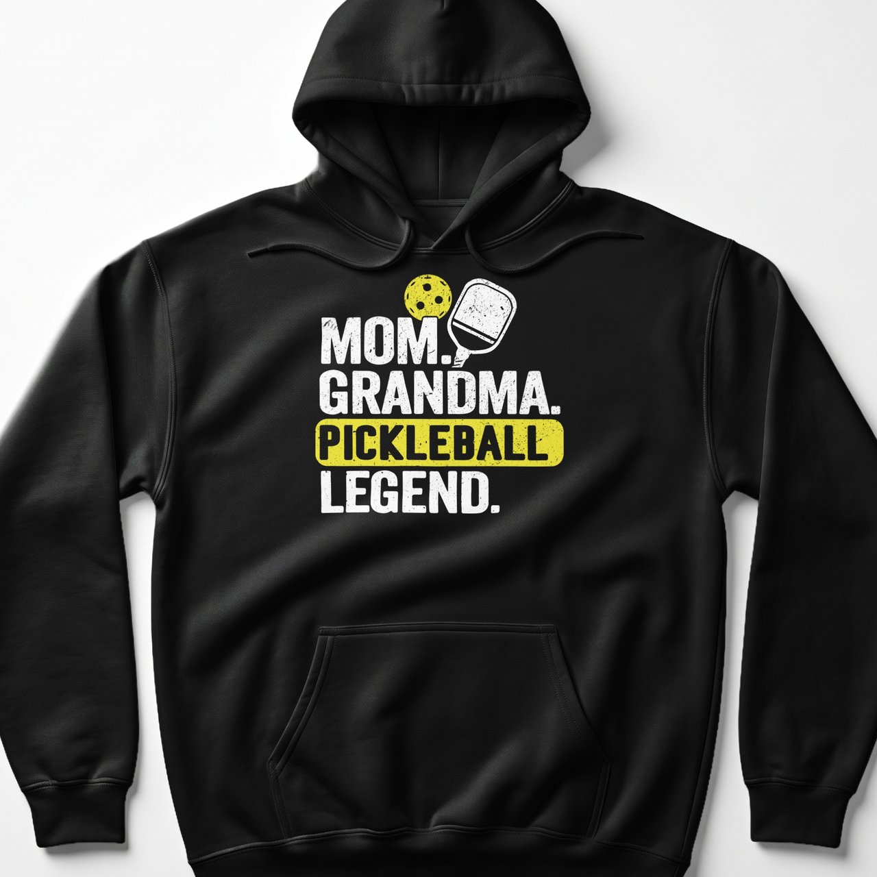 Pickleball Gildan Fleece Hoodie, Mom Grandma Pickleball Legend, Court Pullover