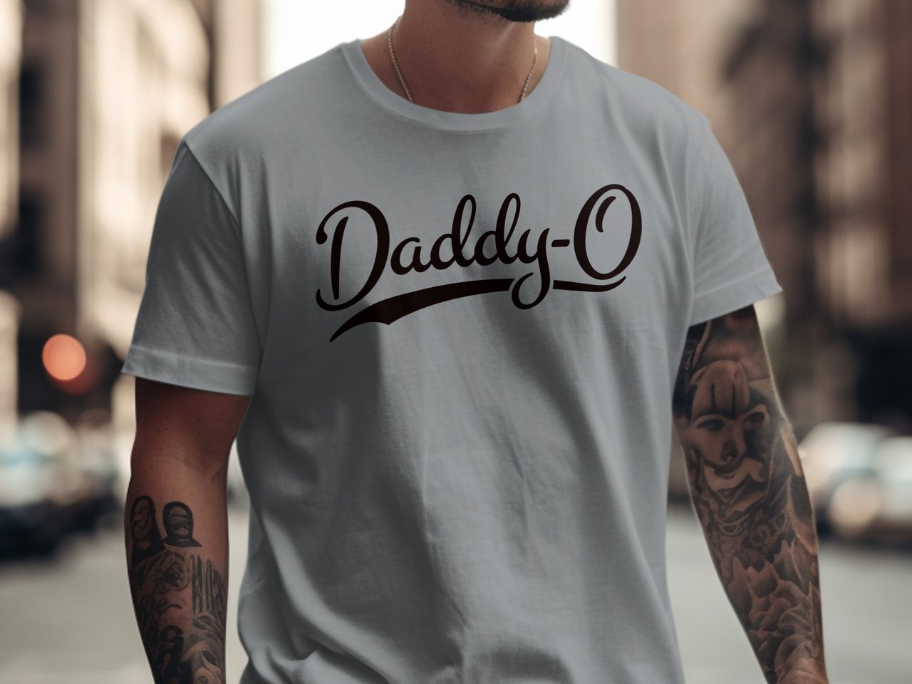 Daddy-O T-Shirt | Vintage Dad Tee | Retro Father's Day Gift for Him | Cool Grandfather Apparel | Baseball Script Shirt