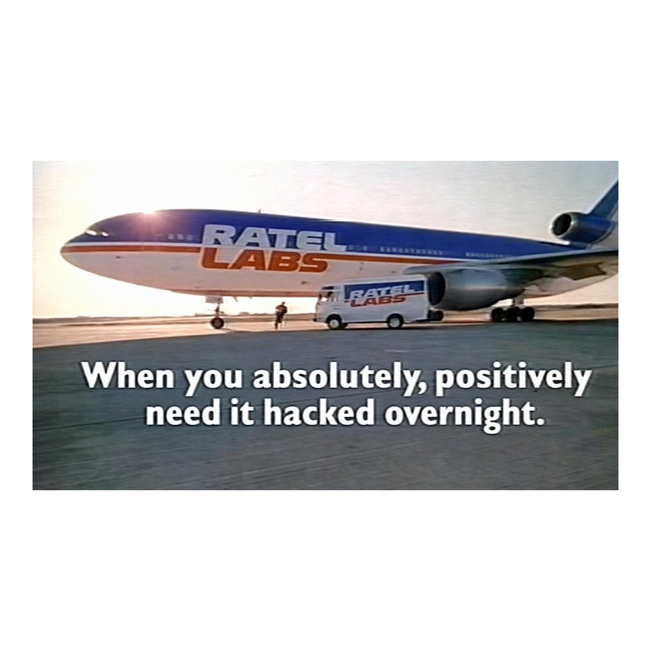 Ratel Labs — When You Absolutely, Positively Need It Hacked Overnight