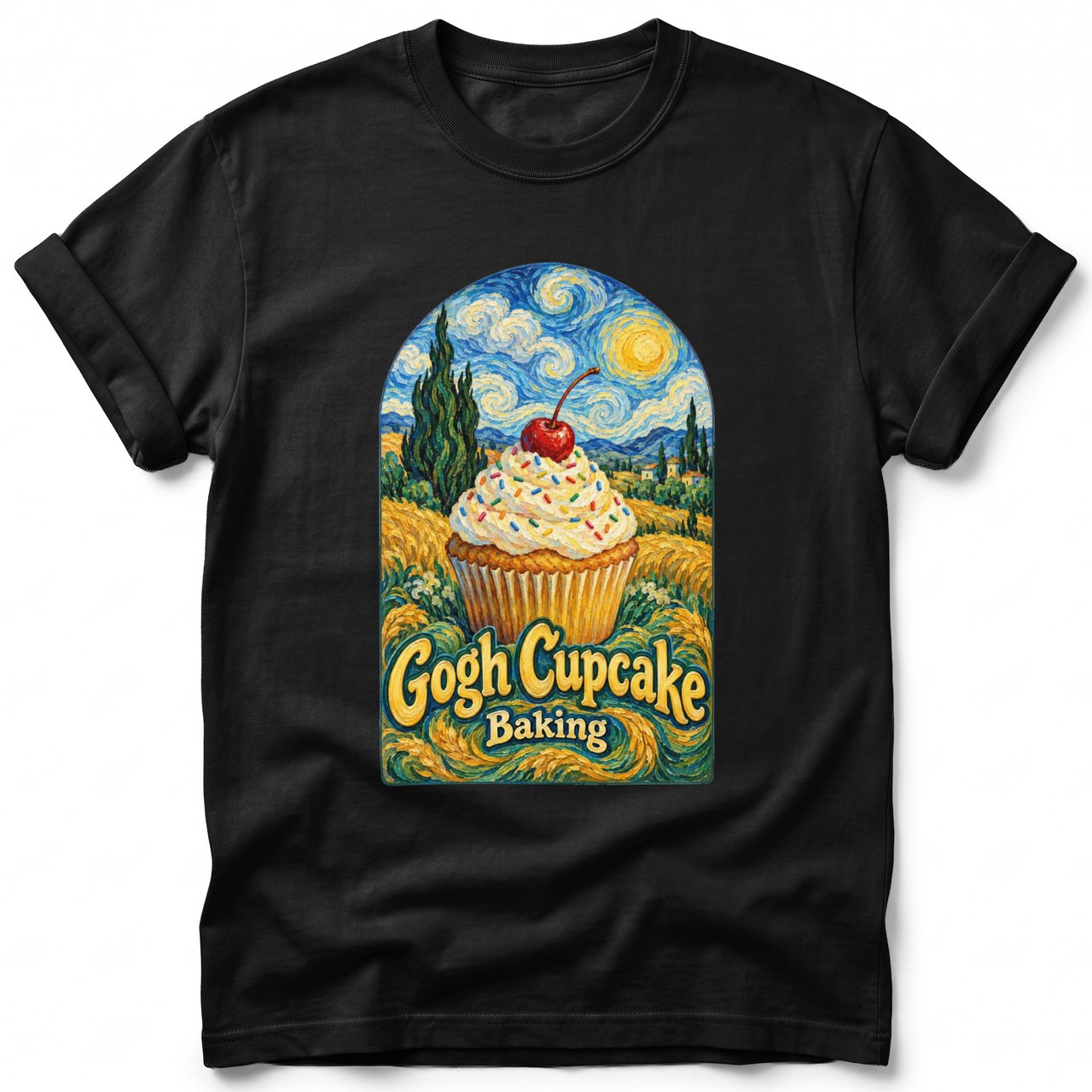 Gogh Cupcake ~ Comfort Colors Premium Tee
