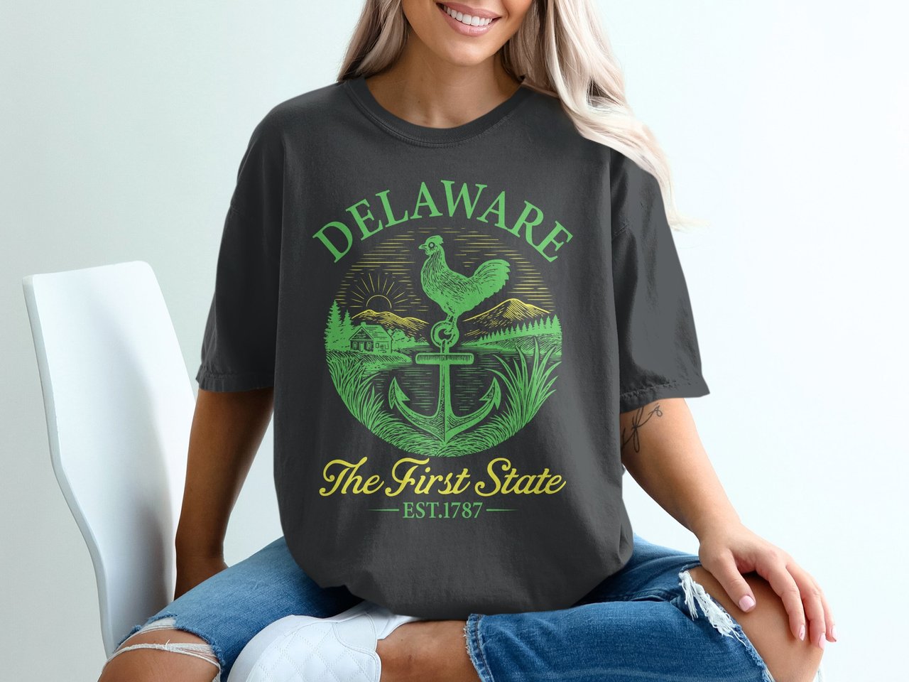 Delaware The First State Graphic T-Shirt