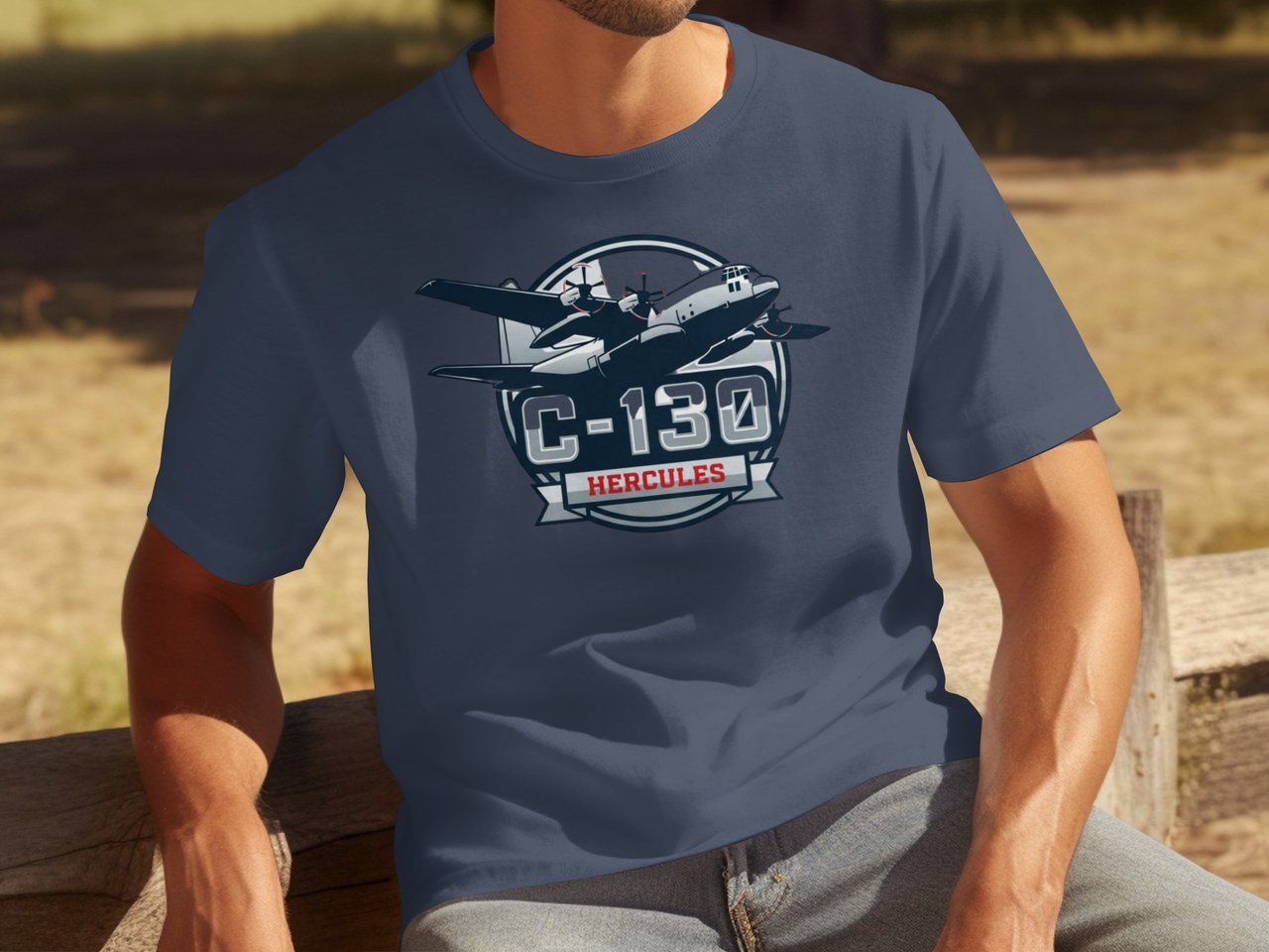 C-130 Hercules T-Shirt, Military Aircraft Plane Aviation Enthusiast Air Force Veteran Gift Tee