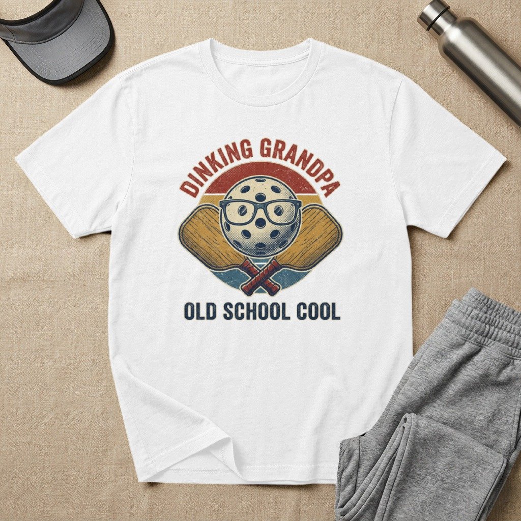 Dinking Grandpa Old School Cool Tee