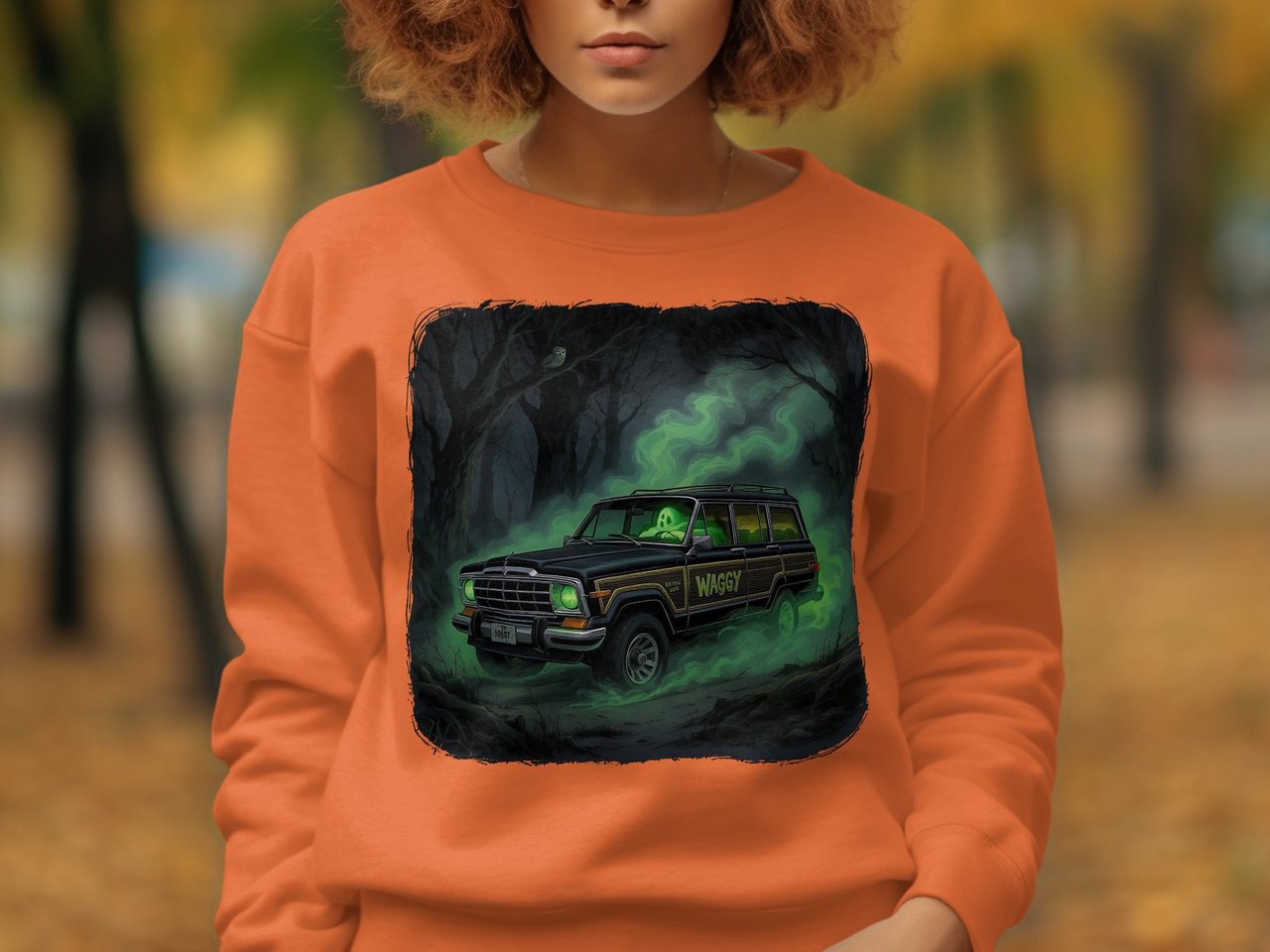 Grand Wagoneer T-Shirt, Ghost Driver Tee, Spooky Car Shirt, Halloween Jeep Apparel, Classic Car Gift, Automotive Enthusiast Gift