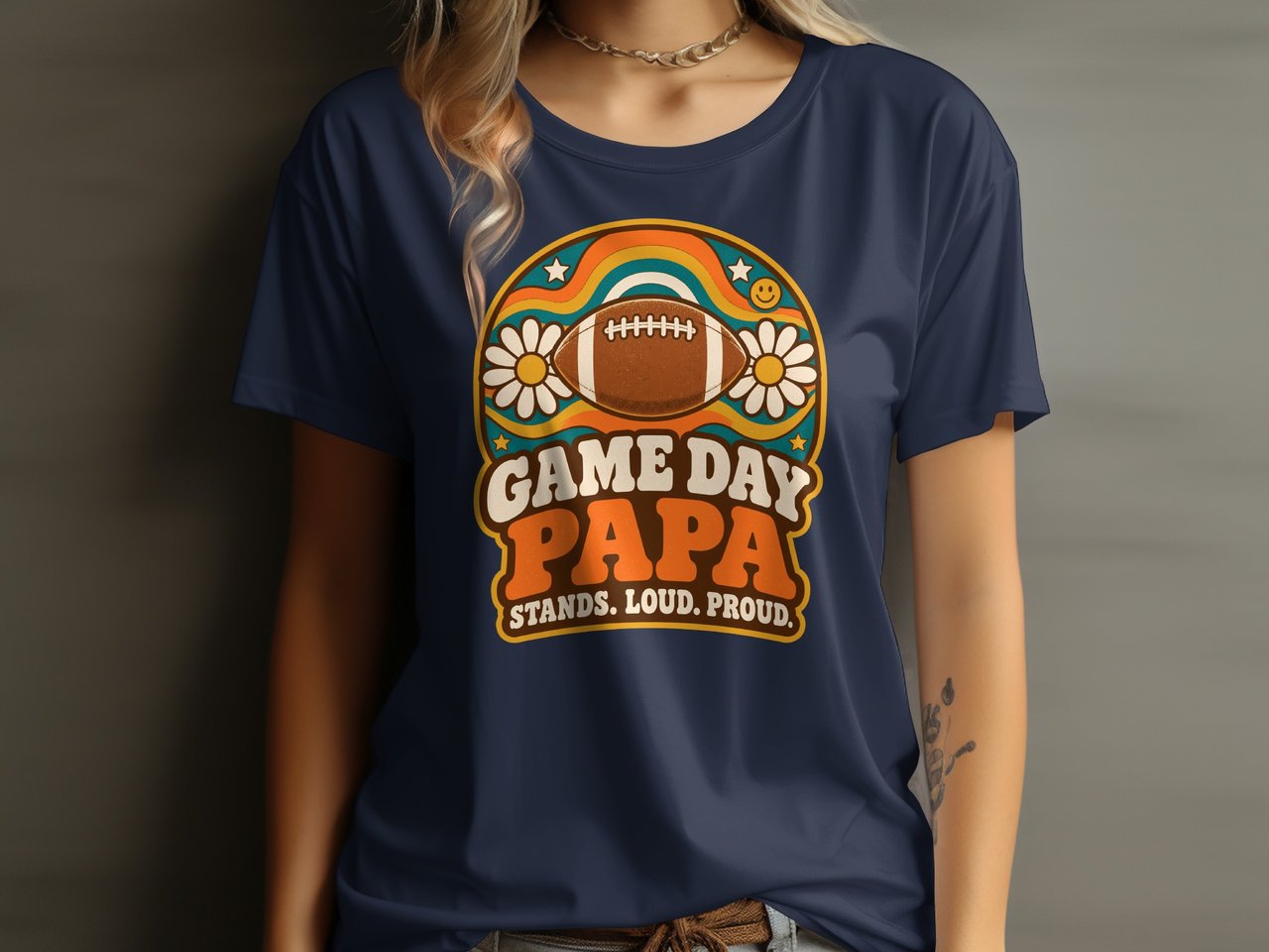 Game Day Papa Tee or Sweatshirt