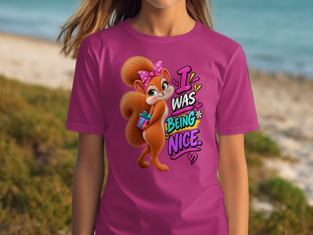 I Was Being Nice Sally the Squirrel Tee