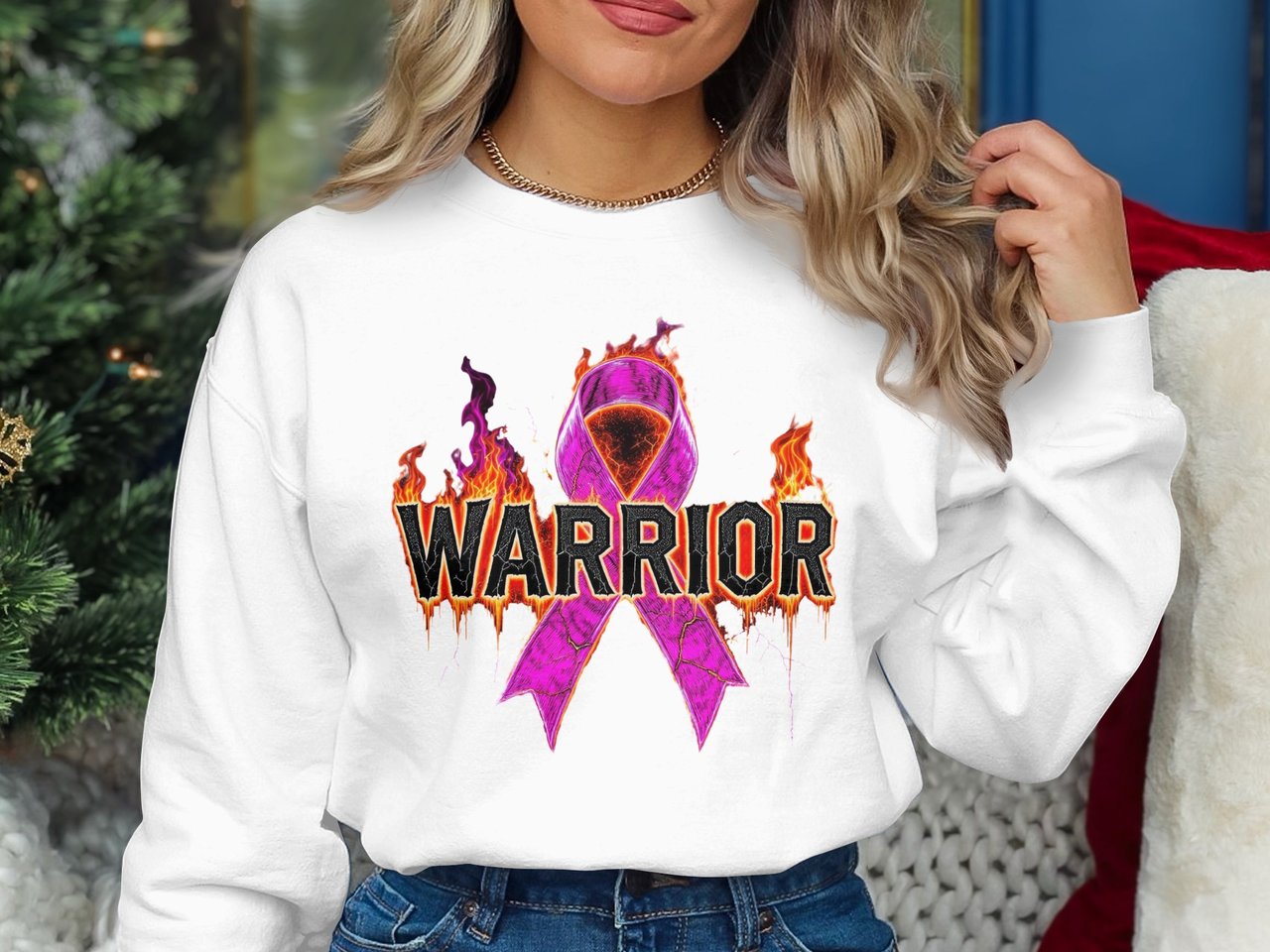 Cancer fighting t-shirt, Warrior Ribbon Tee, Pink Ribbon Support, Breast Cancer Awareness, Fundraiser Shirt, Cancer Survivor Gift, Flame