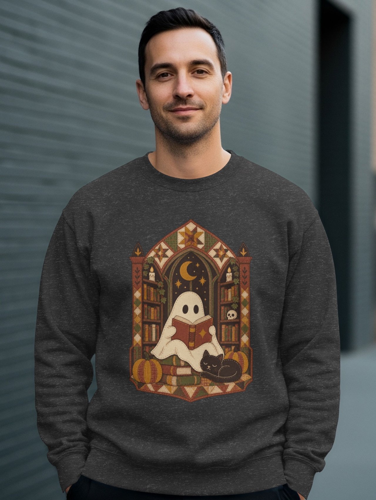 Cozy Reading Ghost Tee or Sweatshirt