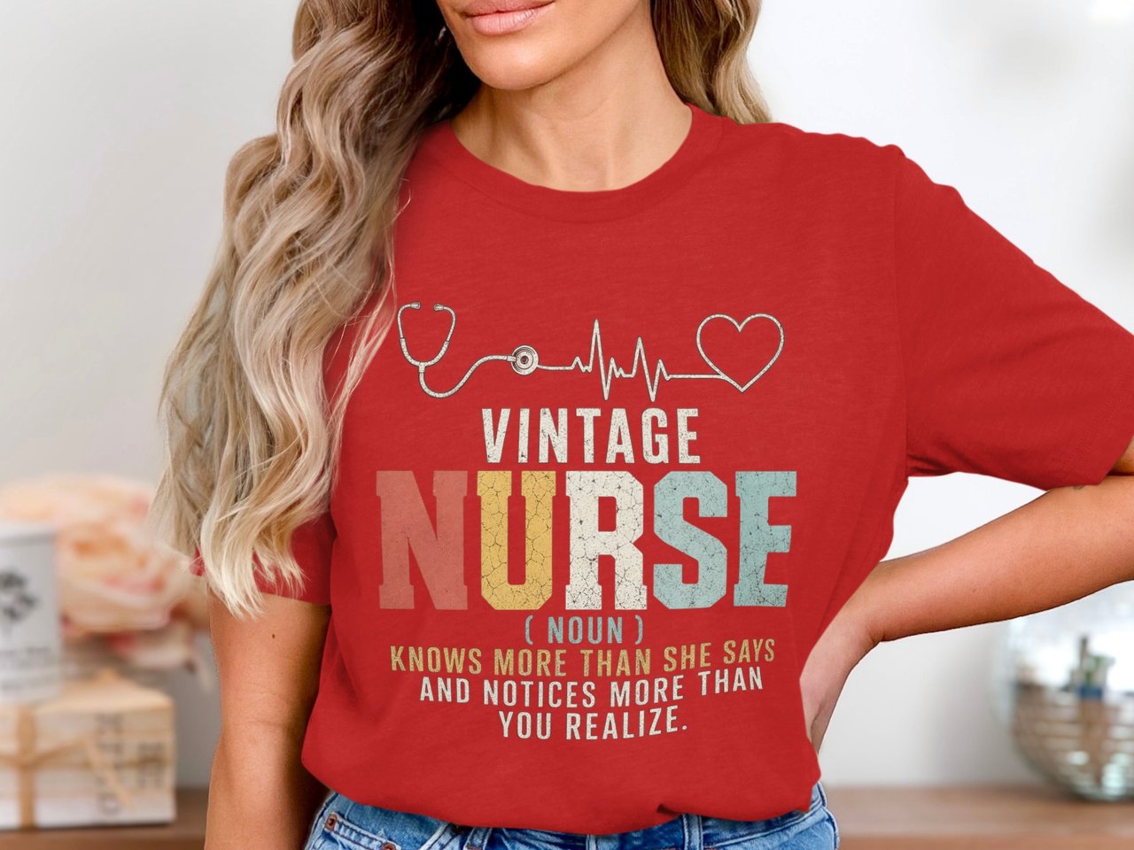 Vintage Nurse Definition Hospital Registered Nursing T-Shirt