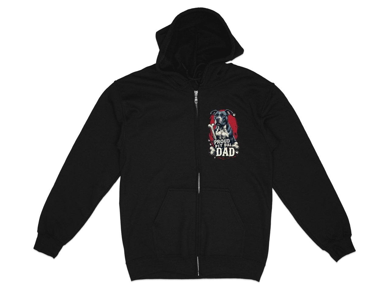 Proud Pit Bull Dad Hoodie | Pit Bull Dad Gift | Pittie Dad Hoodie | Bully Breed Apparel