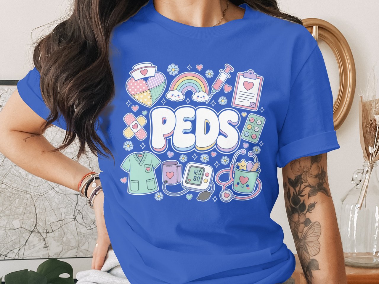 Peds Nurse Stuff T-Shirt: Pediatric Nurse Practitioner, Retro Nursing Design