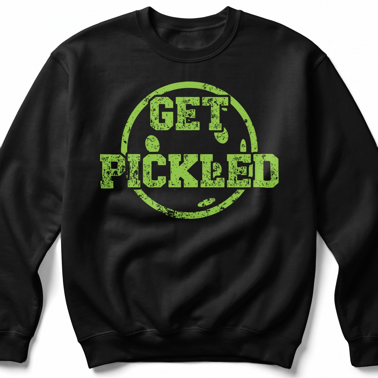 Pickleball Gildan Crewneck Sweatshirt, Get Pickled, Court Warm Up