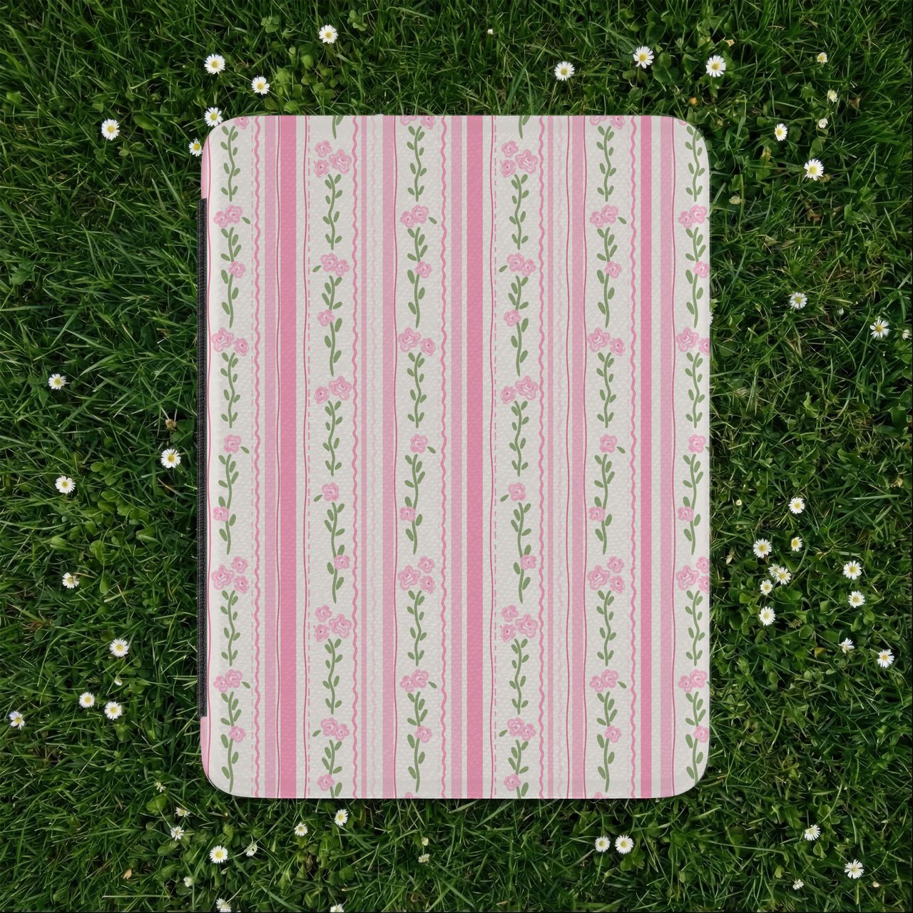 Dainty Rose Stripe Kindle Case