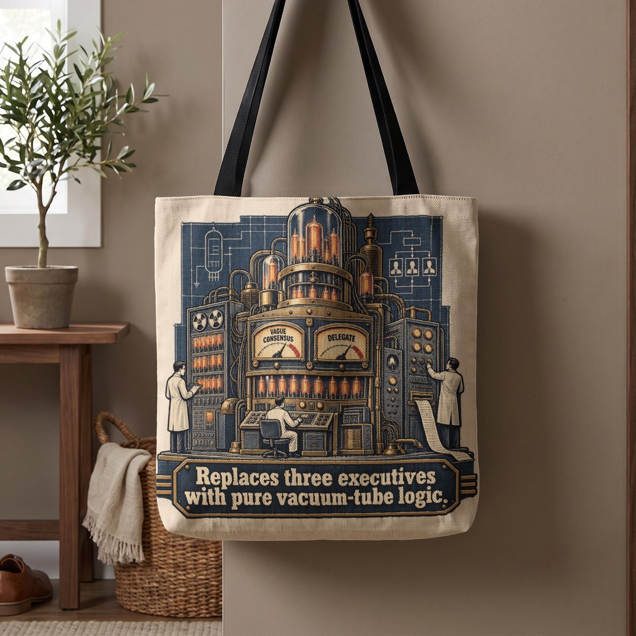 Vacuum Tube Logic Tote Bag