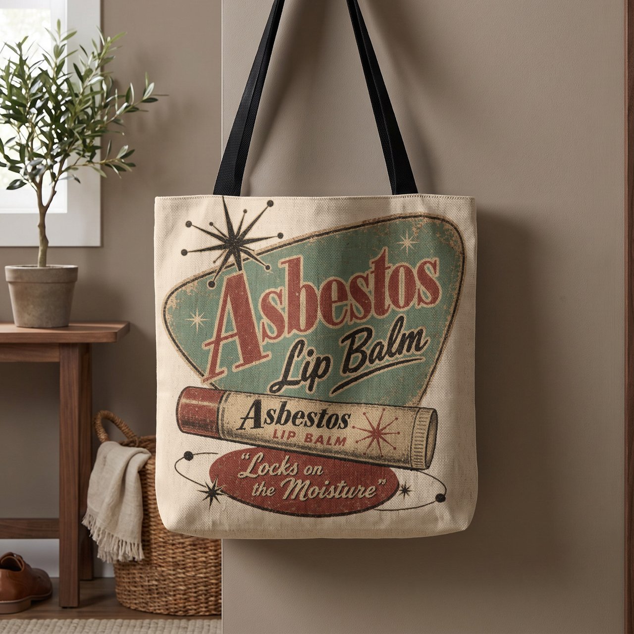 Asbestos Lip Balm Tote Bag