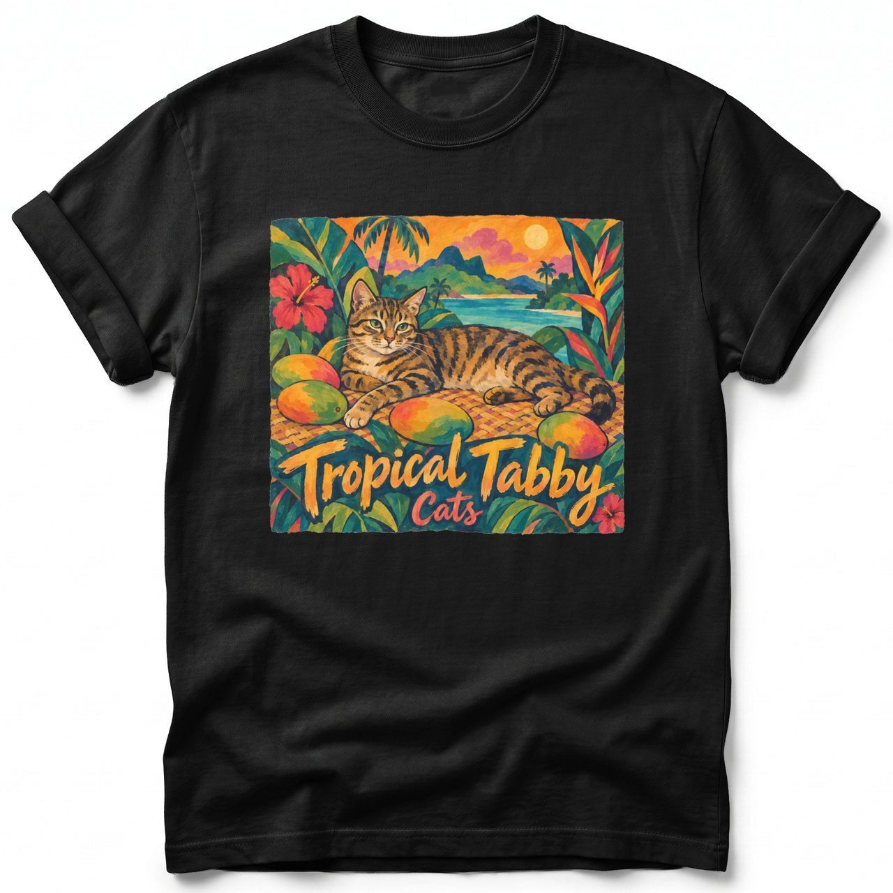 Tropical Tabby ~ Comfort Colors Premium Tee