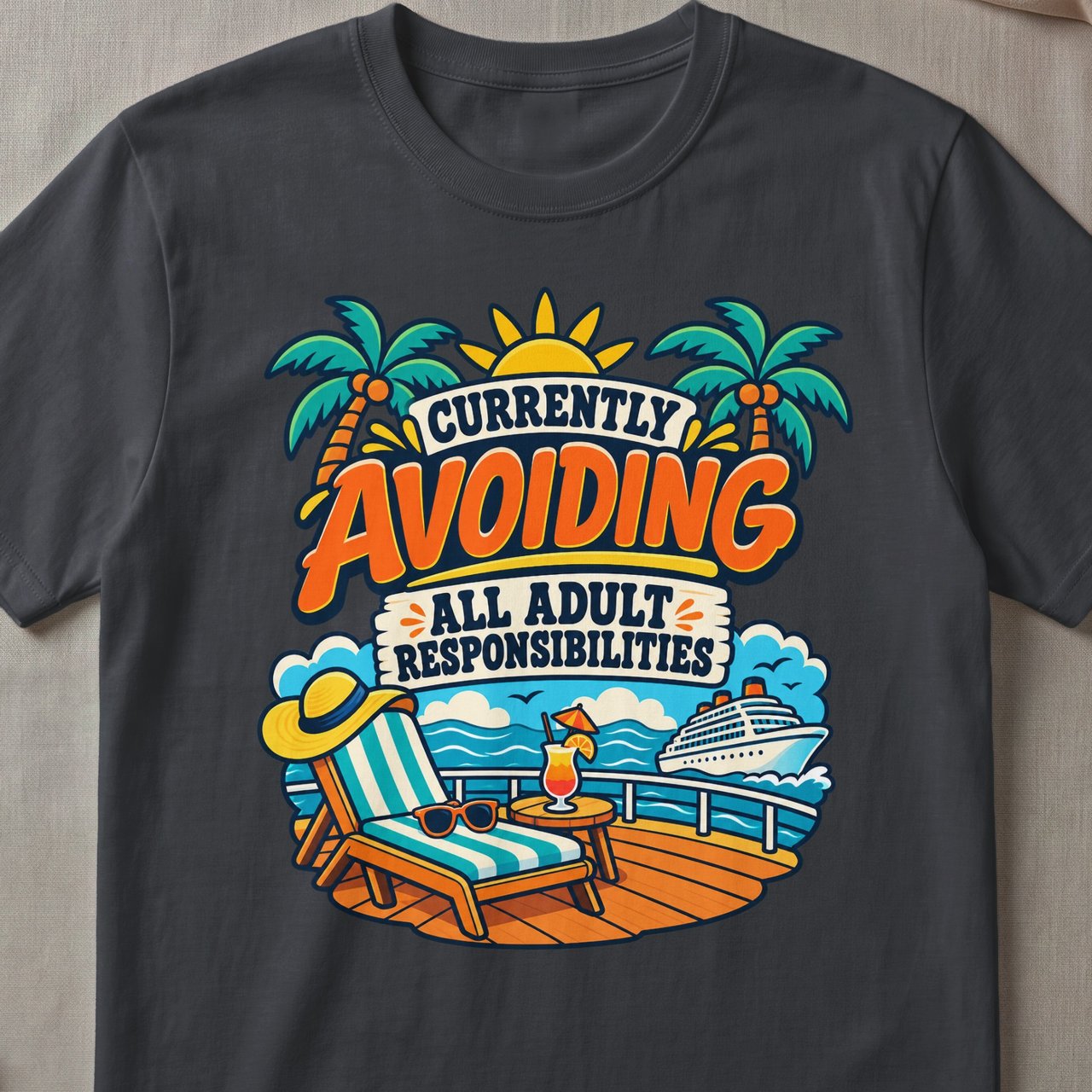 Avoiding Adult Responsibilities Cruise T-Shirt