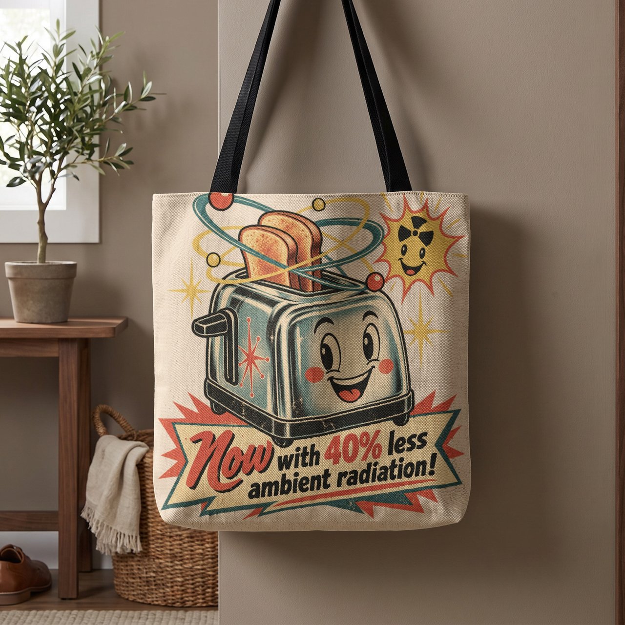 Atomic Toaster Tote Bag