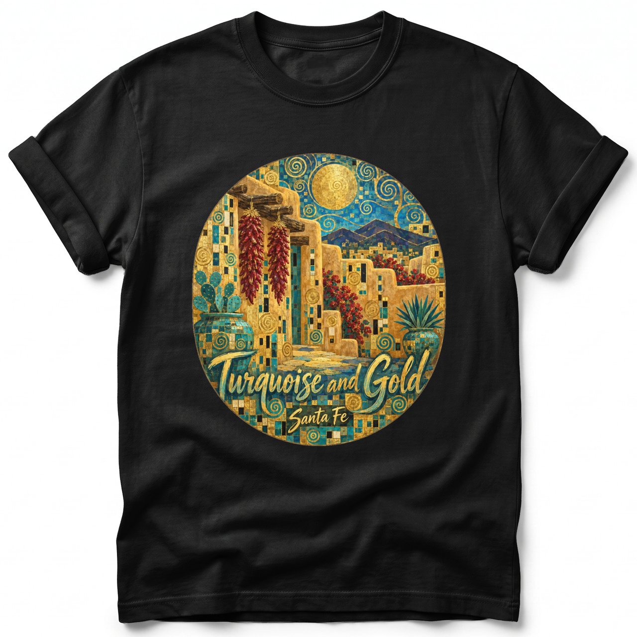 Turquoise and Gold ~ Comfort Colors Premium Tee