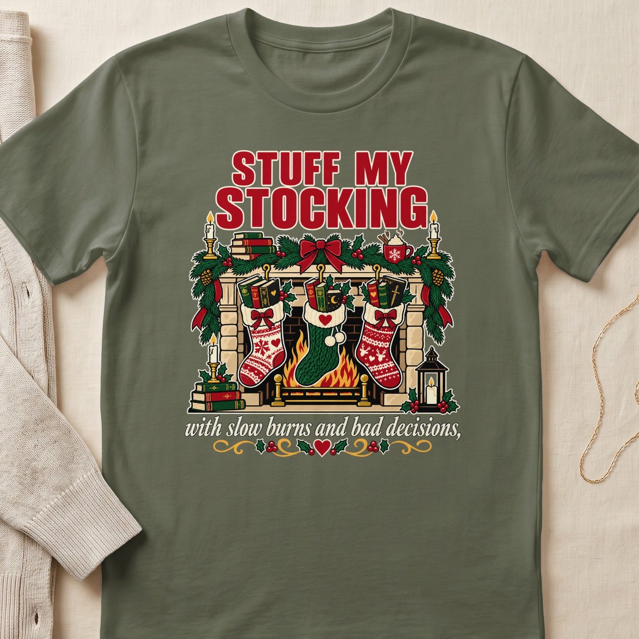 Stuff My Stocking Bookish Tee