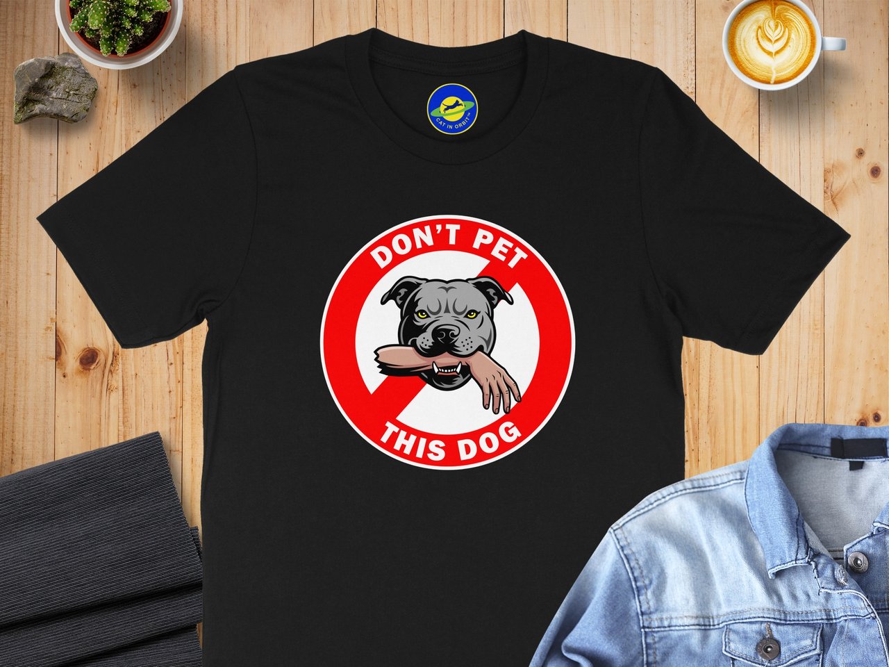 Don't Pet This Dog T-Shirt, Funny Dog Shirt, Dog Bite Warning, Staffordshire Bull Terrier Graphic Tee, Pit Bull Lover