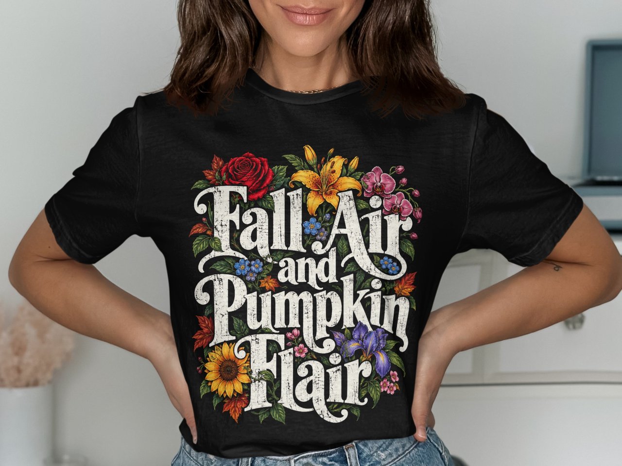 Fall Air and Pumpkin Flair Tee or Sweatshirt