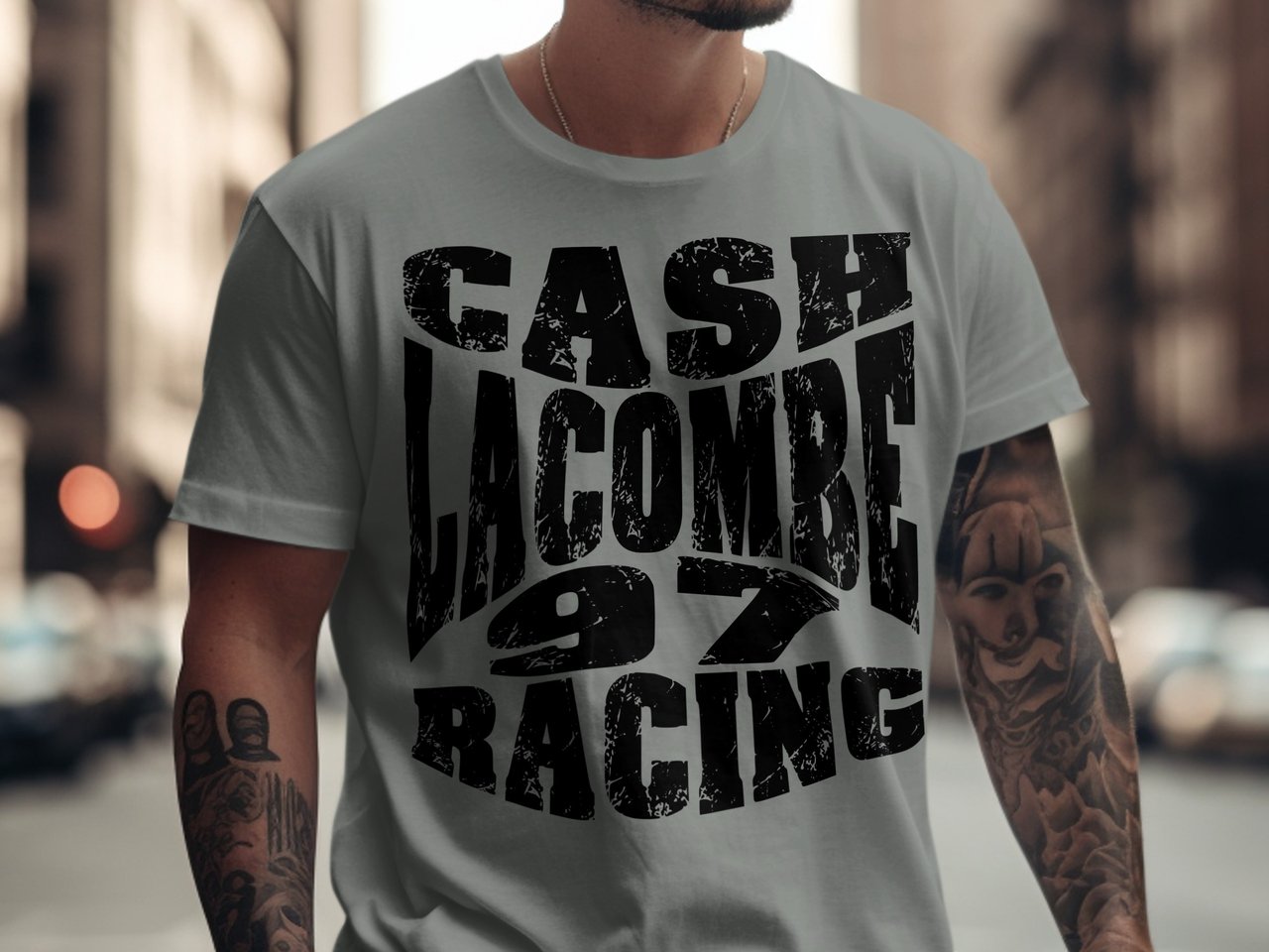 Cash Lacombe #97 Racing Shirt – Black Graphic | Official CLR Comfort Colors 1717 Tee