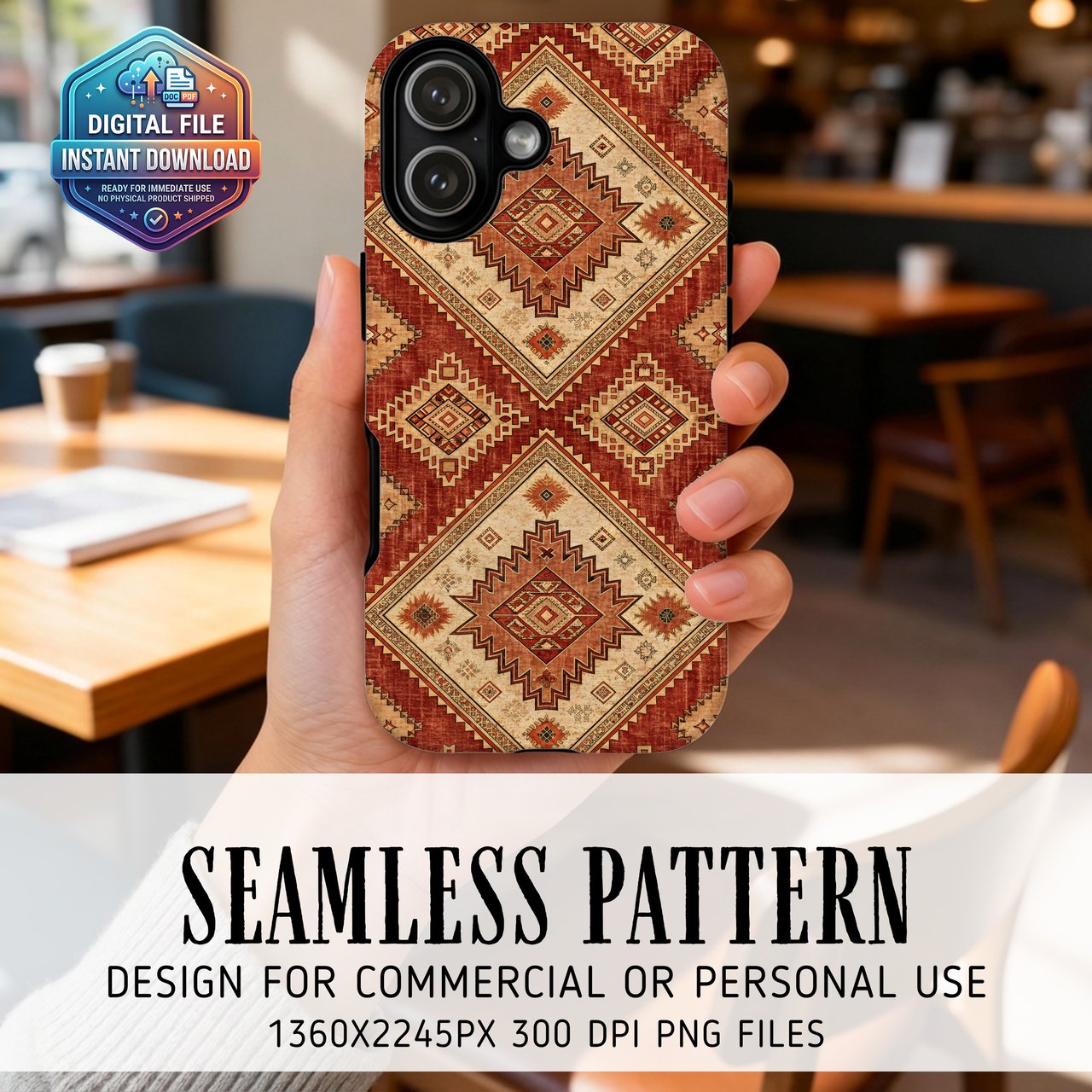 Southwestern Tribal Pattern Digital