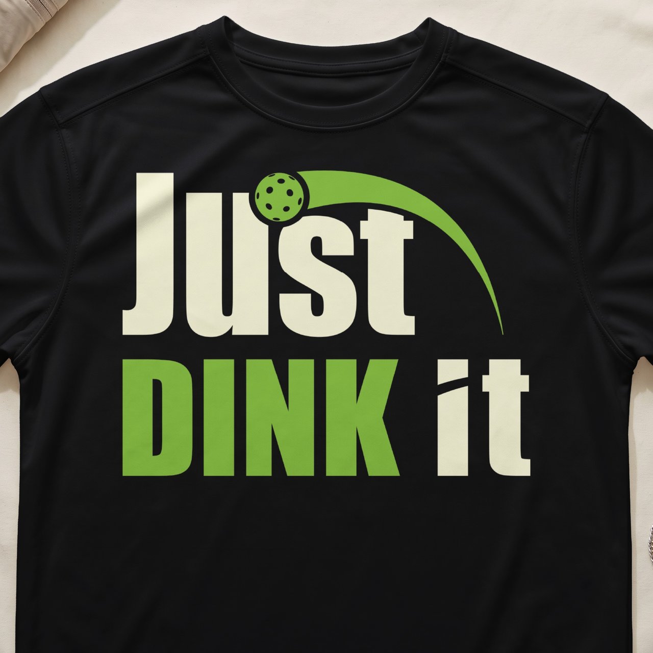 Pickleball Sport-Tek Performance Tee, Just DINK it Graphic, Moisture-Wicking Pickleball Court Apparel