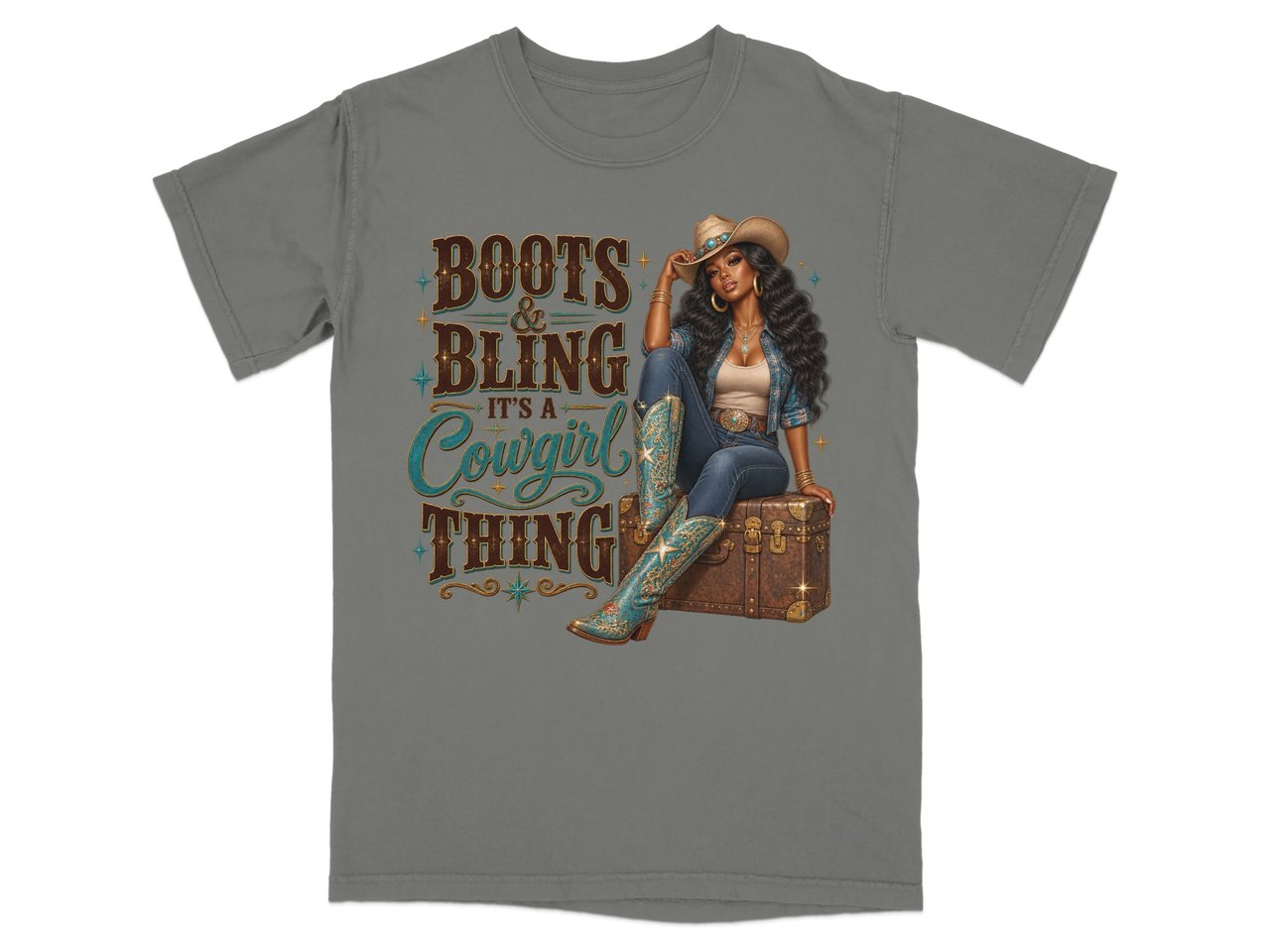 Boots and Bling Cowgirl Thing Tee