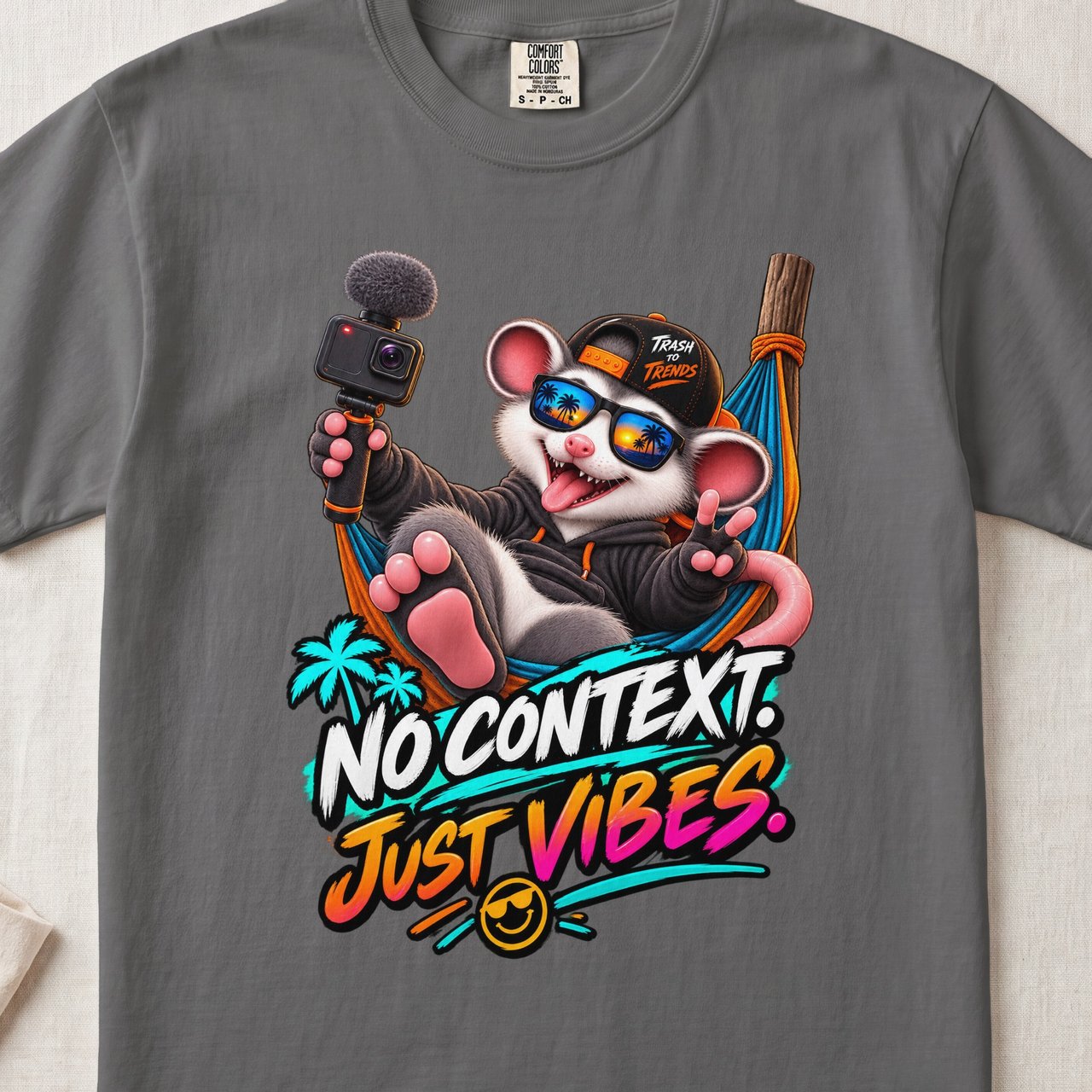 No Context Just Vibes Parker the Possum Tee