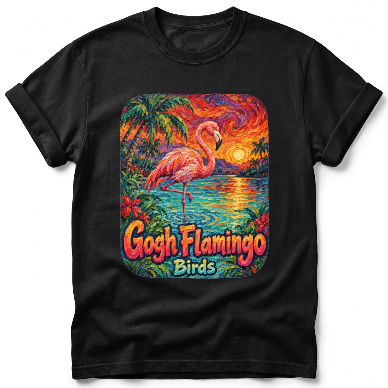Gogh Flamingo ~ Comfort Colors Premium Tee