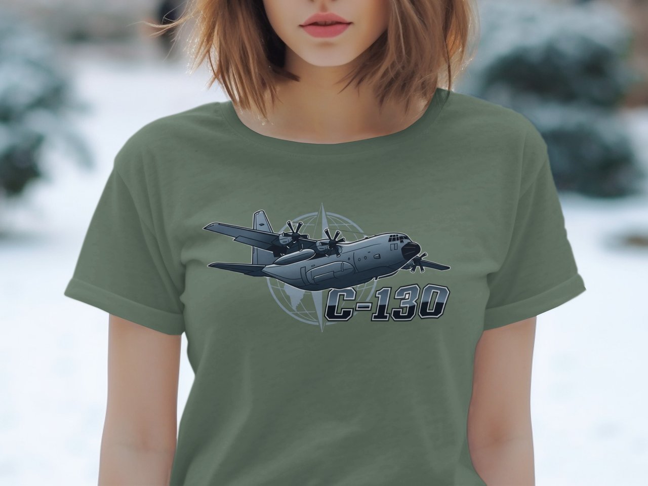 C-130 Hercules Military Aircraft T-Shirt, Air Force Pilot Veteran Gift, Cargo Plane Aviation Enthusiast Tee, Patriotic Airman Apparel