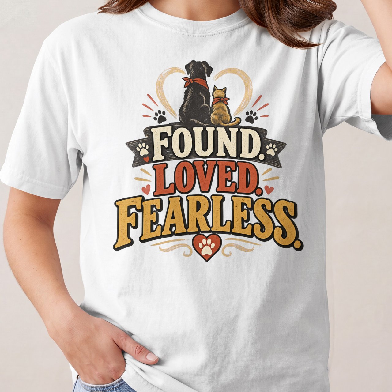 Found Loved Fearless Tee